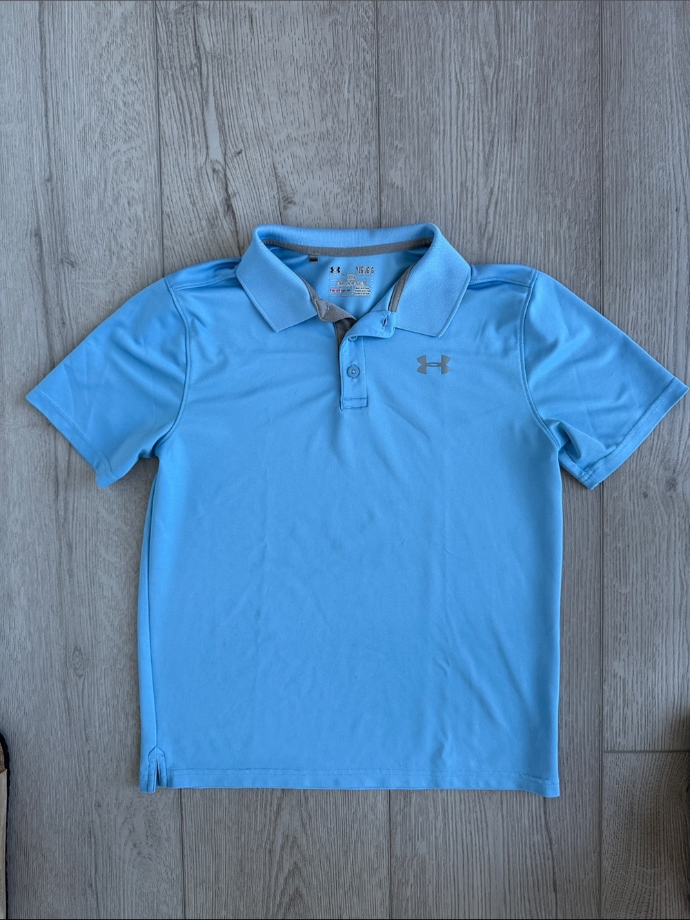 Under Armour Boys' Sky Blue Performance Polo